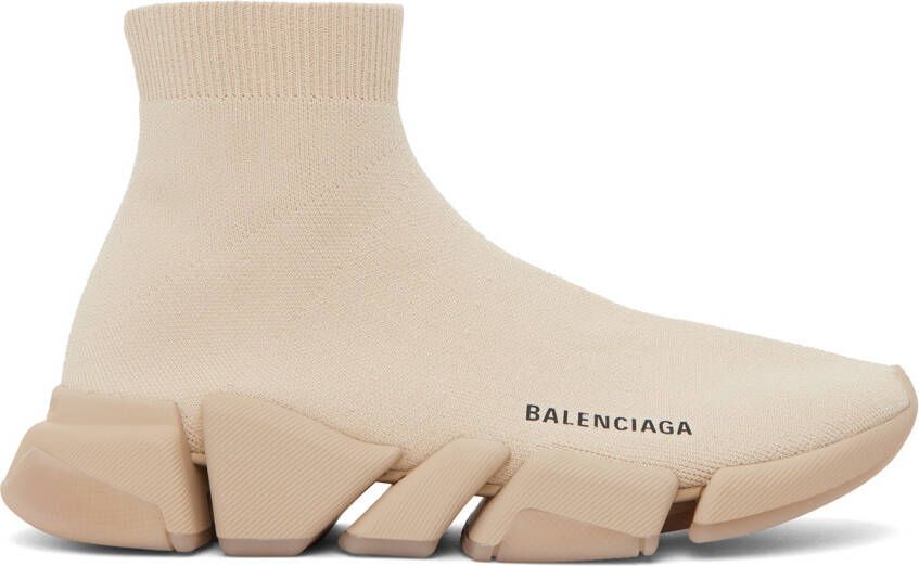 Balenciaga Beige Speed 2.0 Sneakers