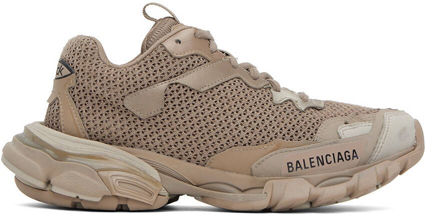 Balenciaga Beige Track 3 Low Top Sneakers