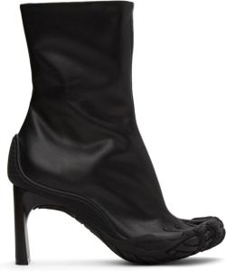 Balenciaga Black 80mm Heeled Toe Boots