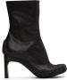 Balenciaga Black 80mm Heeled Toe Boots - Thumbnail 1