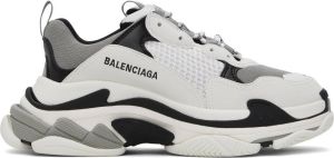 Balenciaga Black & Gray Triple S Sneakers