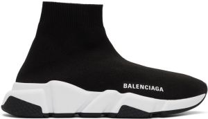 Balenciaga Black & White Speed Sneakers