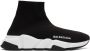 Balenciaga Black & White Speed Sneakers - Thumbnail 1