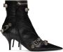 Balenciaga Black Cagole Ankle Boots - Thumbnail 1