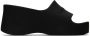 Balenciaga Black Chunky Wedge Sandals - Thumbnail 1