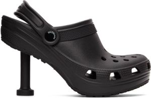 Balenciaga Black Crocs Edition Madame Heels