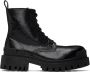Balenciaga Black Strike Boots - Thumbnail 1