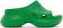 Balenciaga Green Crocs Edition Pool Slides - Thumbnail 1