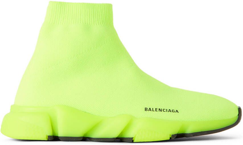 Balenciaga Kids Green Speed Sneakers