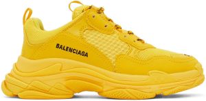 Balenciaga Kids Yellow Triple S Sneakers