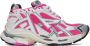 Balenciaga Pink & White Runner Low-Top Sneakers - Thumbnail 1