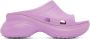 Balenciaga Purple Crocs Edition Pool Slides - Thumbnail 1