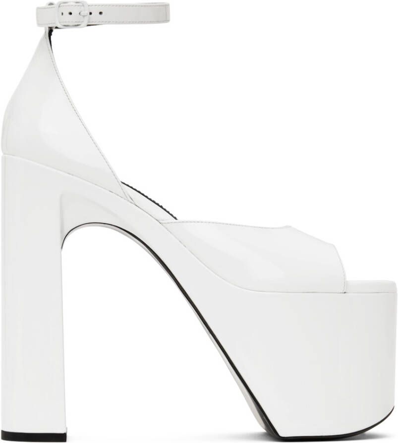 Balenciaga White Camden 160 Heeled Sandals