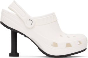 Balenciaga White Crocs Edition Madame Heels