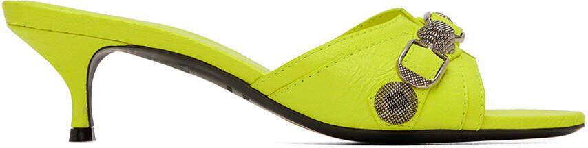Balenciaga Yellow Cagole Sandals