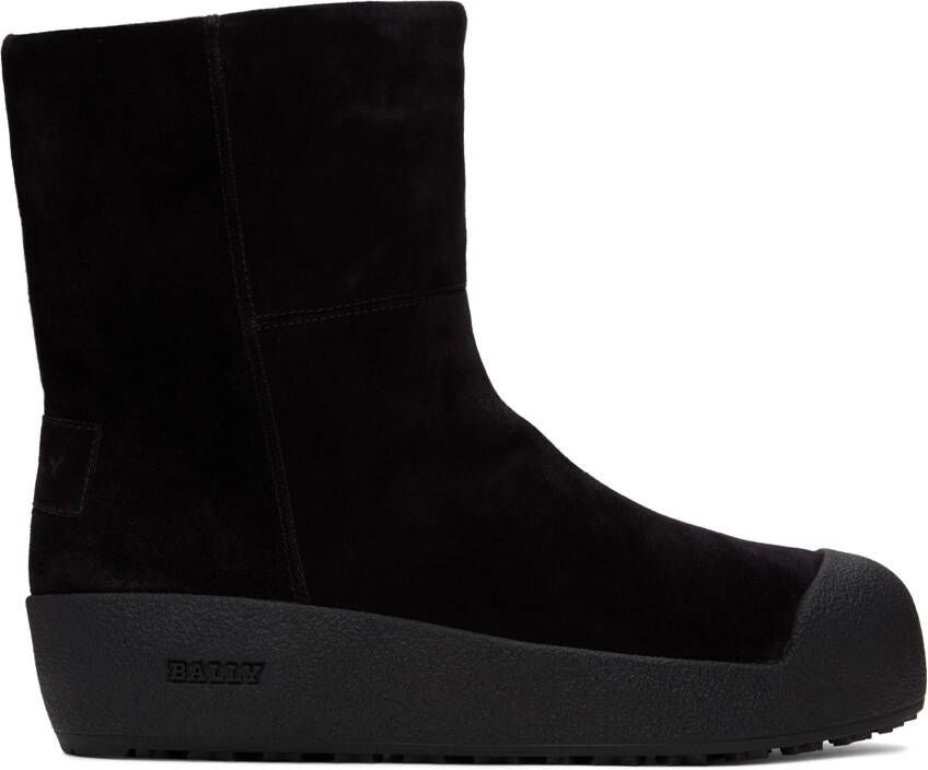 Bally Black Gstaad Suede Boots