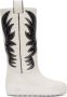 Bally White Curling Montana Combat Boots - Thumbnail 1