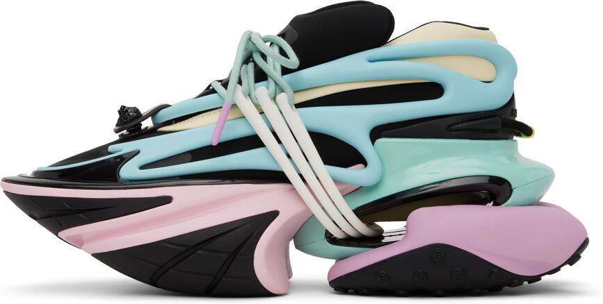 Balmain Black & Multicolor Unicorn Sneakers - Picture 3