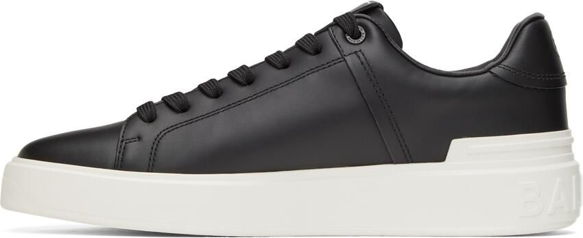 Balmain Black & Off-White B-Court Sneakers - Picture 4