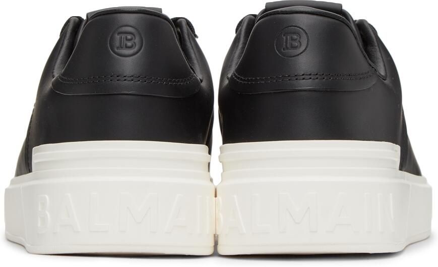 Balmain Black & Off-White B-Court Sneakers - Picture 2