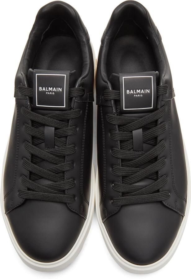 Balmain Black & Off-White B-Court Sneakers