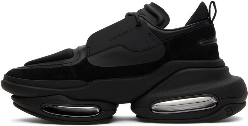 Balmain Black B-Bold Low-Top Sneakers - Picture 3
