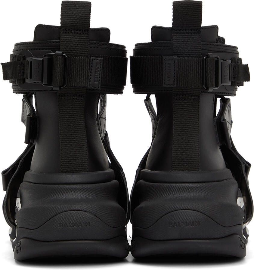 Balmain Black B-Bold Sandals