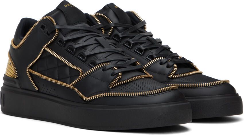 Balmain Black B-Court Sneakers - Picture 2