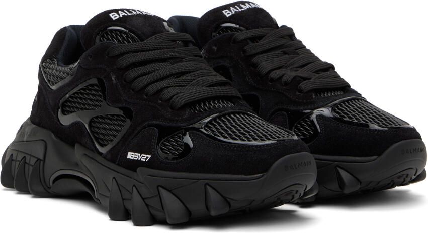 Balmain Black B-East Sneakers - Picture 2