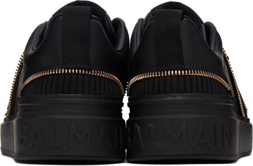 Balmain Black B-Skate Zip Sneakers