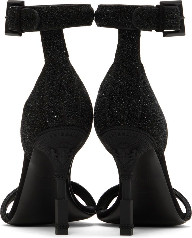 Balmain Black Moneta Heeled Sandals - Picture 3