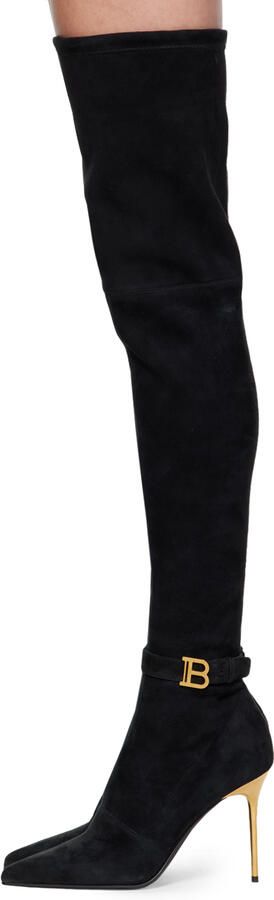 Balmain Black Raven Tall Boots - Picture 3