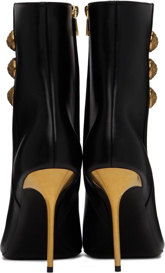 Balmain Black Roni Ankle Boots - Picture 5