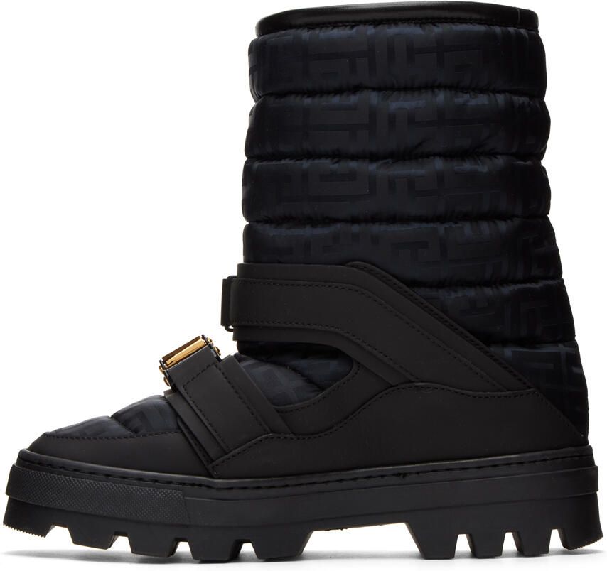 Balmain Black Rossignol Monogram Boots