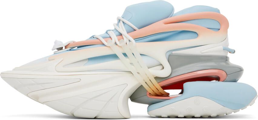 Balmain Blue & Pink Unicorn Sneakers - Picture 3