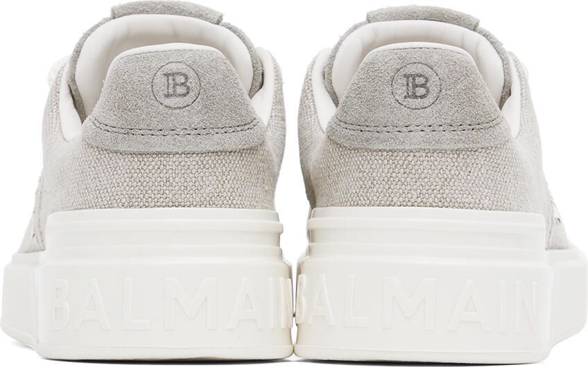 Balmain Gray B-Court Sneakers