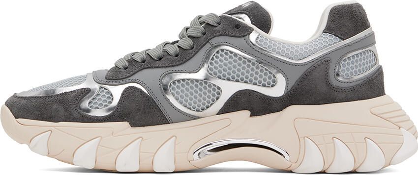 Balmain B-East panelled low-top sneakers Grey - Picture 3