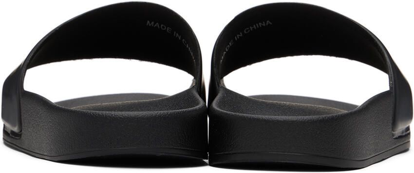 Balmain Kids Black Printed Slides