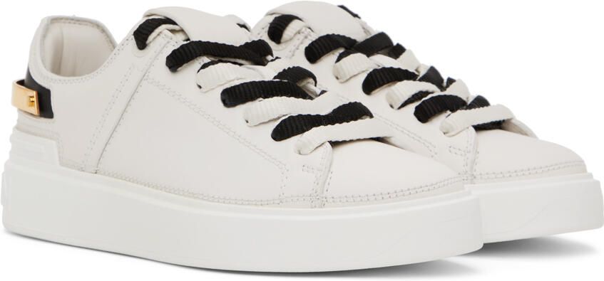 Balmain Off-White B-Court Sneakers - Picture 2