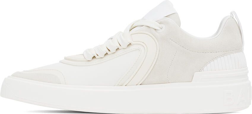 Balmain Off-White B-Skate Sneakers - Picture 3