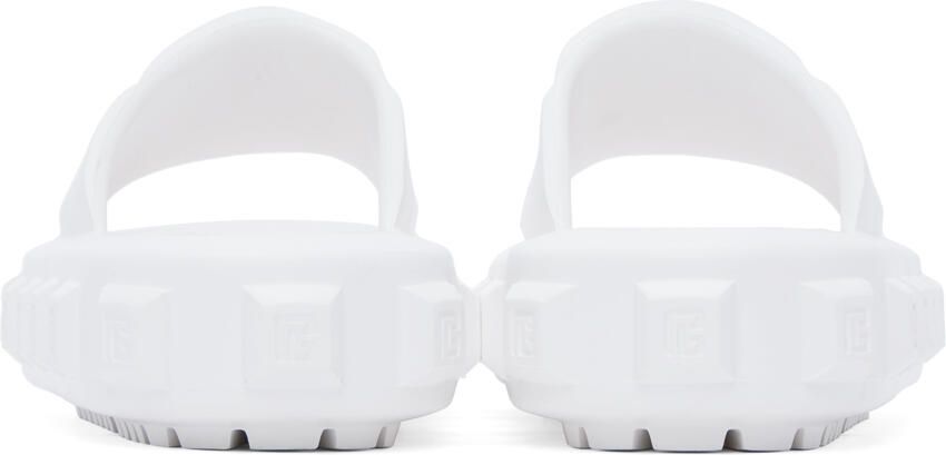 Balmain White Ari Sandals