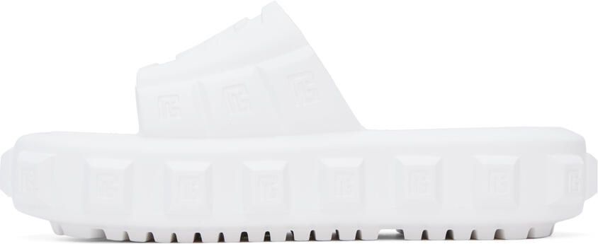 Balmain White Ari Sandals - Picture 3