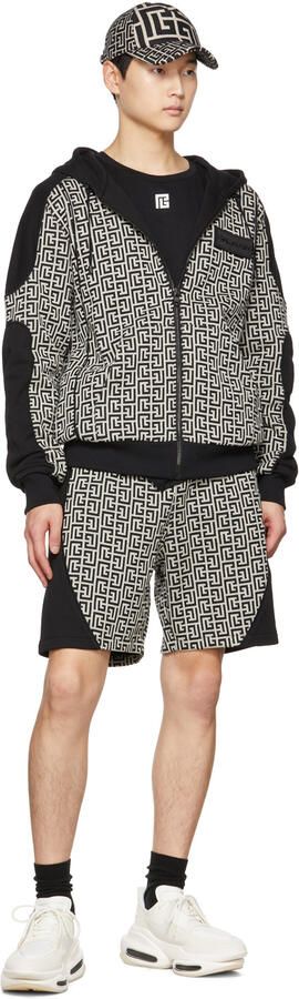 Balmain White B-Bold Low-Top Sneakers - Picture 4