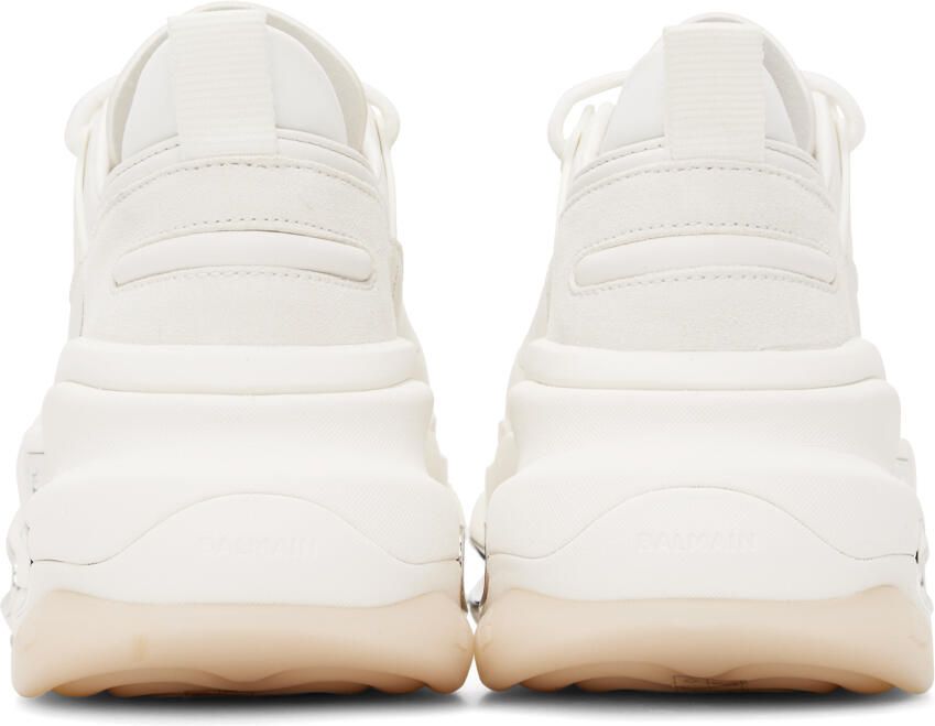 Balmain White B-Bold Sneakers