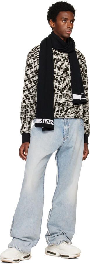 Balmain White B-Bold Sneakers - Picture 4