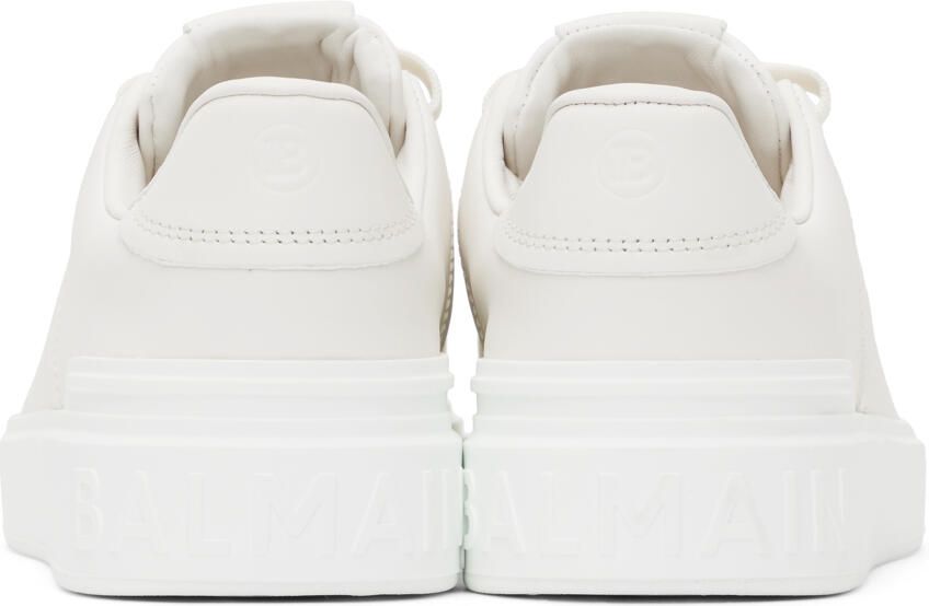 Balmain White B-Court Sneakers