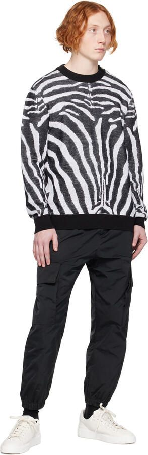 Balmain White B-Court Sneakers - Picture 4