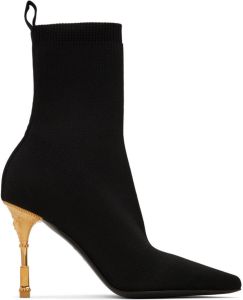 Balmain Black Moneta Ankle Boots