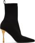 Balmain Black Moneta Ankle Boots - Thumbnail 1