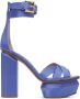 Balmain Blue Ava Sandals - Thumbnail 1